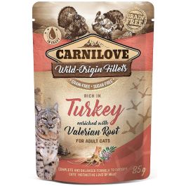 CARNILOVE Turkey & Valerian 24 x 85g mokra karma dla kota indyk i waleriana