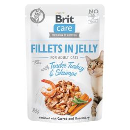 BRIT Care Fillets in Jelly indyk i krewetki saszetki dla kota 24 x 85 g