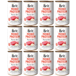 BRIT Mono Protein Beef & Rice 12x400 g monoproteinowa karma wołowina i ryż