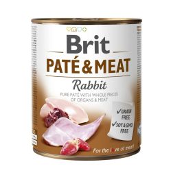 BRIT Pate&Meat rabbit 800 g pasztet z królikiem dla psa