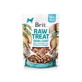 BRIT Raw Treat Freeze Dried Skin Coat 40 g przysmak liofilizowany ryba i kurczak z probiotykami dla psa