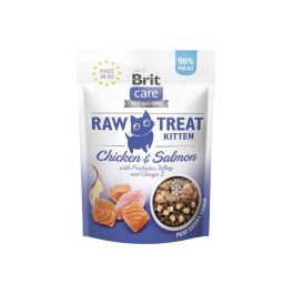 BRIT Care Raw Treat Freeze Dried Kitten 40 g przysmak liofilizowany Kurczak i łosoś z probiotykami dla kociąt