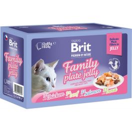 BRIT Premium by Nature Family Plate Delicate Fillets in Jelly 12x85 g saszetki w galaretce dla kotów