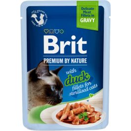 BRIT Premium By Nature Fillets in Gravy for Sterilized cats z kaczką 24x85g
