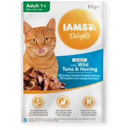 IAMS Cat Adult All Breeds Tuna & Herring In Jelly tuńczyk i śledź w galaretce 85g