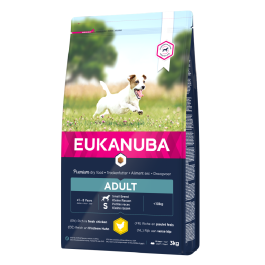 EUKANUBA Active Adult Small Breed dla psów ze świeżym kurczakiem 3 kg