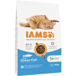 IAMS for Vitality dla dorosłych kotów z rybami oceanicznymi 10 kg
