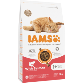 IAMS for Vitality dla dorosłych kotów z łososiem 3 kg