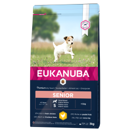 EUKANUBA Caring Senior Small Breed bogata w świeżego kurczaka 3kg