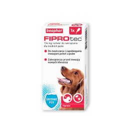 BEAPHAR Fiprotec Dog M 134 mg 1 pipeta kropli p/pasożytom