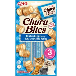 INABA Churu Bites Chicken 3x10g wrapy z kurczakiem, tuńczykiem i przegrzebkami dla kota