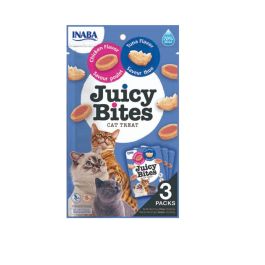 INABA Juicy Bites wilgotne przysmaki tuńczyk i kurczak dla kota 33,9 g (3x11,3 g)