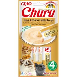 INABA Churu Tuna with bonito flakes 4x14g tuńczyka i bonito płatki dla kota
