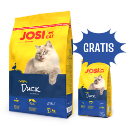 JOSERA Crispy Duck sucha karma z kaczką dla dorosłych kotów 10 kg + 1,9 kg GRATIS