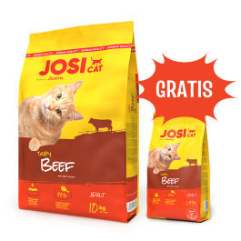 JOSERA JosiCat Tasty Beef sucha karma z wołowiną dla kotów 10 kg + 1,9 kg GRATIS