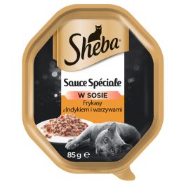SHEBA Sauce Speciale 22x85g z Indykiem i Warzywami mokra karma w sosie