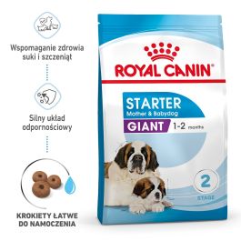 ROYAL CANIN Giant Starter Mother&Babydog 15 kg karma sucha dla suk w ciąży i laktacji oraz szczeniąt, od 4 do 8 tygodnia życia, ras olbrzymich