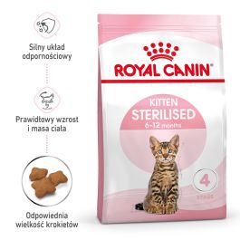 ROYAL CANIN Kitten Sterilised 3,5 kg karma sucha dla kociąt od 4 do 12 miesiąca życia, sterylizowanych