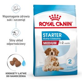 ROYAL CANIN Medium Starter Mother&Babydog 15 kg karma sucha dla suk w ciąży, w okresie laktacji i szczeniąt, od 4 do 8 tygodnia życia, ras średnich