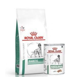 ROYAL CANIN Vet Dog Diabetic 12 kg dla dorosłych psów z cukrzycą + 12 x Diabetic 410 g mokra karma