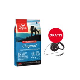 ORIJEN Original Dog 11,4 kg + FLEXI New Comfort S Cord 5 m black smycz automatyczna GRATIS
