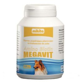 Amino Biotin Megavit 50 tabletek stymuluje gęstość i połysk okrywy włosowej