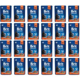 BRIT PREMIUM Pouch Salmon Sterilized 24x100g z łososiem dla kotów sterylizowanych