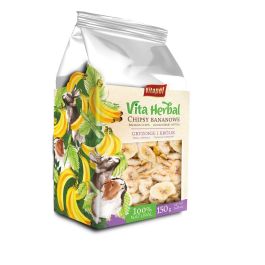 VITAPOL Vita Herbal chipsy bananowe dla gryzoni i królika 150 g