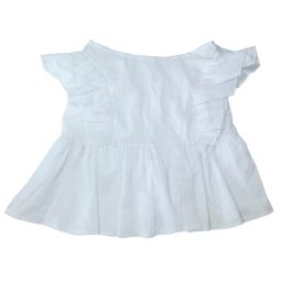 Biała sukienka  z falbanami dla psa M