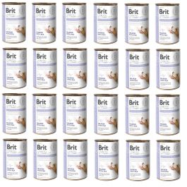 BRIT Veterinary Diet Gastrointestinal Salmon&Pea karma na wrażliwy układ pokarmowy dla psa 24x400 g