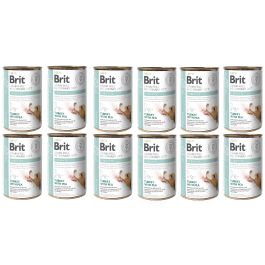 BRIT Veterinary Diet Struvite Turkey&Pea na schorzenia dróg moczowych dla psa 12x400 g
