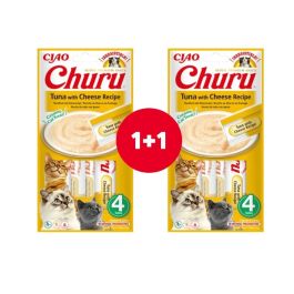 INABA Churu Tuna with cheese 4x14g tuńczyk z serem dla kota (1+1 GRATIS)