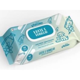 Chusteczki dezynfekujące dla psów i kotów 40 szt o smaku mleka i wanilii