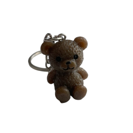 Brelok niedźwiedź ciemnobrązowy + woreczek