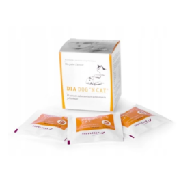 DIA DOG'N'CAT 60 tbl. smaczne tabletki łagodzące objawy biegunki u psów i kotów