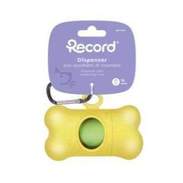 Dyspenser do woreczków higienicznych z bambusa z 1 rolką BIO żółty