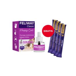 FELIWAY Classic Wkład feromony na uspokojenie dla kota + 4x kremowa przekąska GRATIS