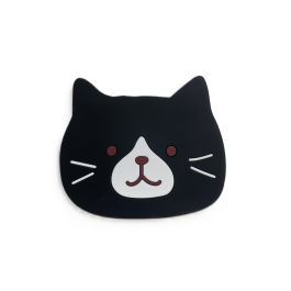  Silikonowa podkładka w kształcie kota, czarna