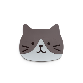  Silikonowa podkładka w kształcie kota, szara