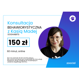 Konsultacja behawiorystyczna online dla psów z Kasią Madej 60 minut