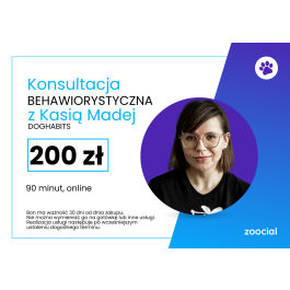 Konsultacja behawiorystyczna online dla psów z Kasią Madej 90 minut
