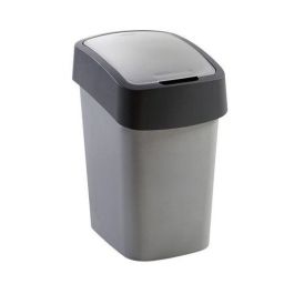 KETER Kosz na śmieci "FLIP BIN" 25 l srebrny/grafit