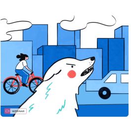 Pies reaktywny w mieście