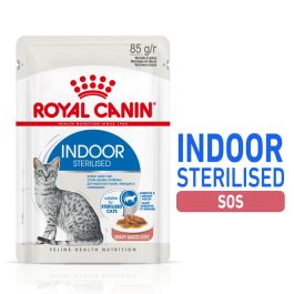 ROYAL CANIN Sterilised Indoor in Gravy 12 x 85 g mokra karma dla kotów kastrowanych przebywających w domu