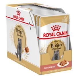 ROYAL CANIN British Shorthair karma mokra w sosie dla kotów dorosłych rasy brytyjski krótkowłosy 12x85 g