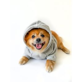 Szara bluza z kapturem XS