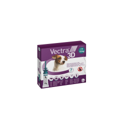  Vectra 3D preparat przeciwkleszczowy dla psów 4-10 kg 1,6 ml x 3 tuby