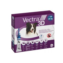  Vectra 3D preparat przeciwkleszczowy dla psów 10-25 kg 3,6 ml x 3 tuby