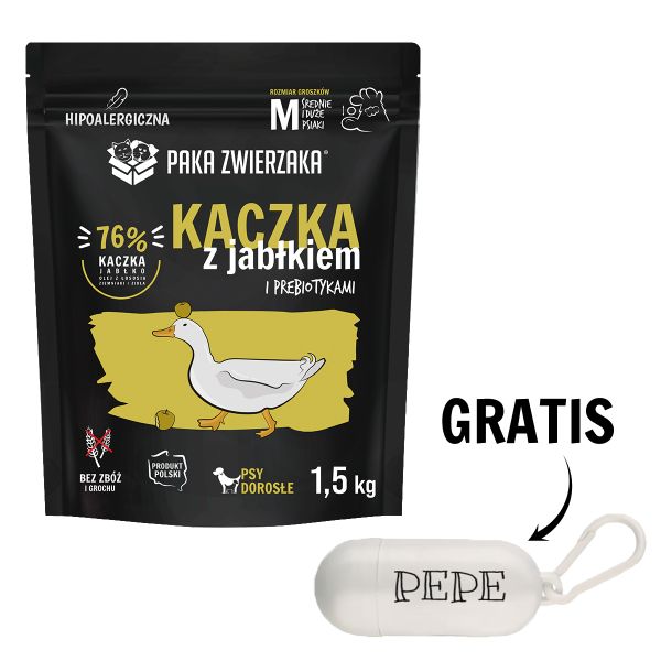 PAKA ZWIERZAKA Seventh Heaven Karma sucha Kaczka z jabłkiem 1,5 kg + woreczki GRATIS