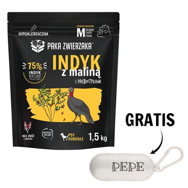 PAKA ZWIERZAKA Seventh Heaven Karma sucha Indyk z maliną dla psa 1,5 kg + woreczki GRATIS